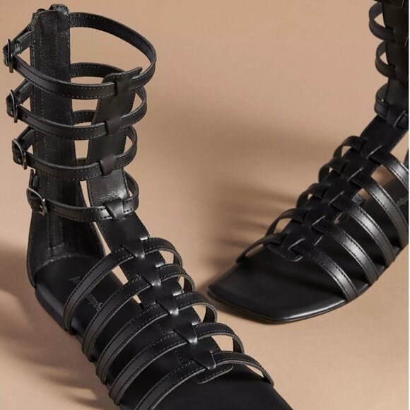 Jeffrey Campbell Gladiator Black‎ Sandals - Size 8 - Picture 4 of 5